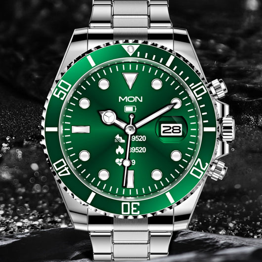 Reloj Inteligente Acero Inoxidable Esfera Verde Agua Ghost