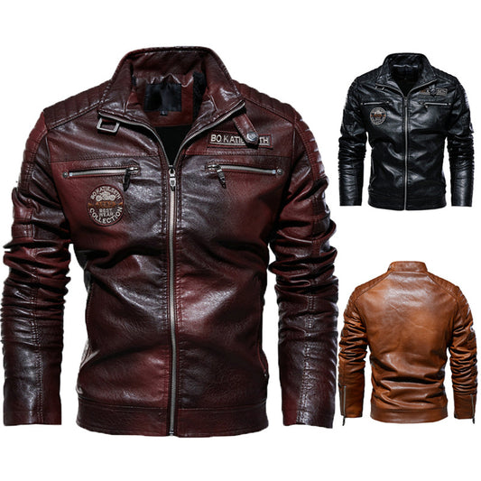 Chaqueta de Cuero Sintético PU para Hombre - Image 2