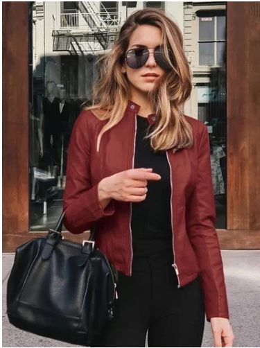 Blazer de Cuero PU para Mujer - Colección Otoño Invierno - Image 8
