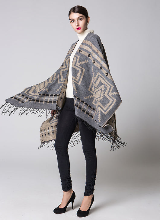 Mantas Térmicas de Cachemira Premium - Ponchos Étnicos Abrigadores para Viajes - Image 8