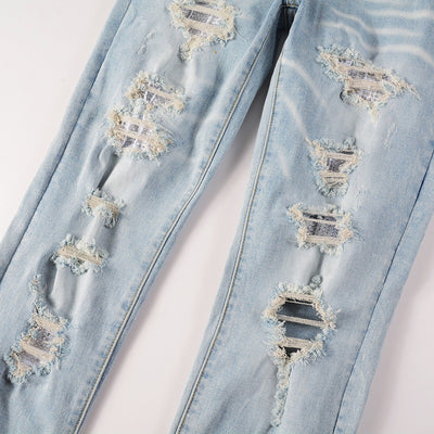 Pantalones Vaqueros Skinny Azules con Detalles Rotos - Image 17