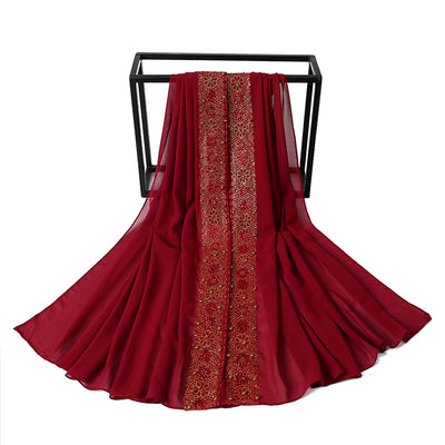 Pañuelo de Encaje con Perlas para Mujer - Elegancia y Estilo - Image 32