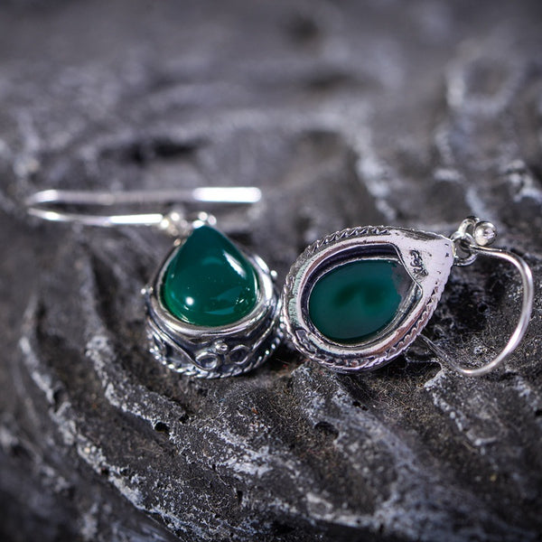 Aretes de Ágata en Forma de Gota - Diseño Elegante y Personalizado para Mujer