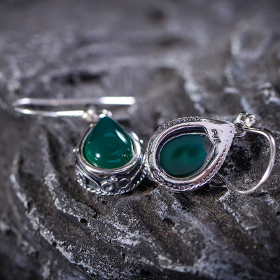 Aretes de Ágata en Forma de Gota - Diseño Elegante y Personalizado para Mujer - Image 2