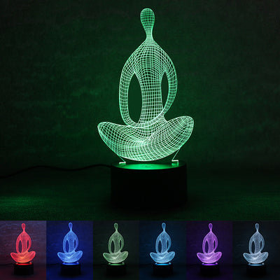 Lámpara LED 3D Cambio de Color para Meditación y Relajación - Image 6