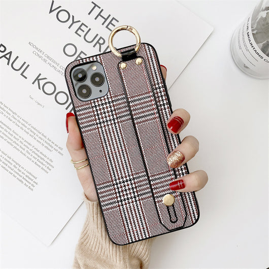 Funda para Teléfono Retro a Cuadros con Correa de Muñeca - Image 9