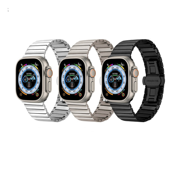 Correa Metálica de Acero Inoxidable con Cierre de Lazo para Smartwatch 8 e IWatch