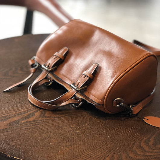Bolso Literario de Cuero Genuino Estilo Retro - Image 4