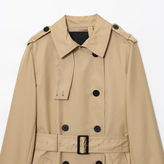 Abrigo Trench Coat Doble Botonadura Elegante para Mujer - Image 3