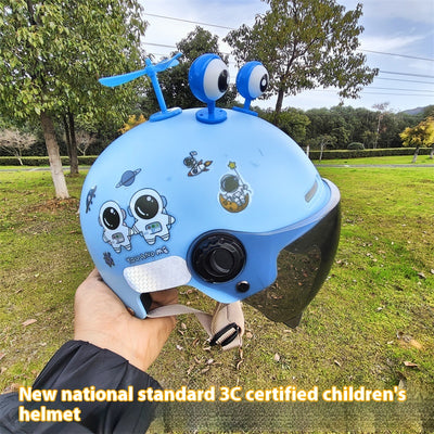 Casco Moto Eléctrica con Protección Solar para Niños y Niñas - Image 21