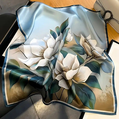 Pañuelo de Seda Estilo Coreano Retro Versátil para Mujer Profesional - Image 4