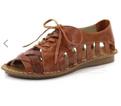 Sandalias Romanas Planas con Cordones - Estilo Clásico y Cómodo - Image 3