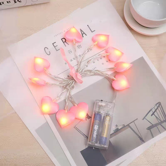 Cadena de Luces Decorativas con Corazones - Iluminación Romántica - Image 12