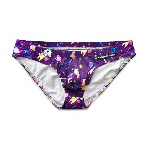 Pantis Triangulares Estampado Cintura Baja Sexy