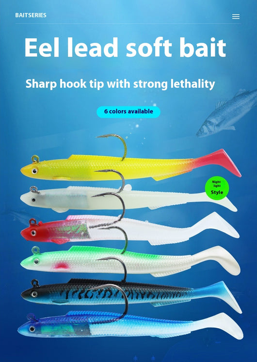 Anzuelo Artificial con Cola Suave - Señuelo de Pesca Profesional - Image 18
