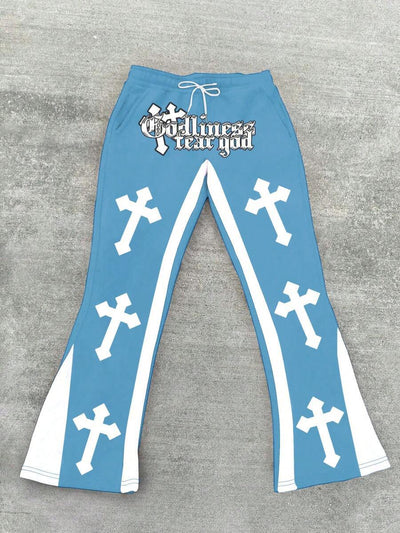 Pantalones Casuales Holgados para Hombre con Estampado Retro - Image 15