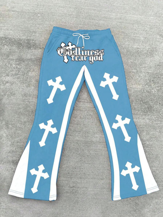 Pantalones Casuales Holgados para Hombre con Estampado Retro - Image 15