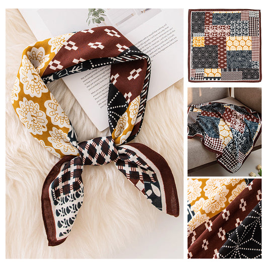 Pañuelo de Seda Emulada 70cm - Accesorio de Moda Versátil - Image 8