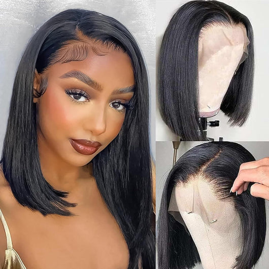 Peluca Frontal de Encaje Negro Estilo Europeo y Americano - Image 10