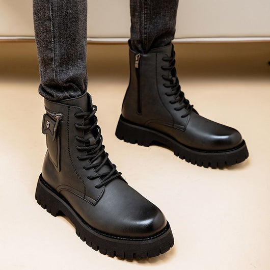 Botas Martin de Cuero para Hombre - Botines Altos Clásicos - Image 7