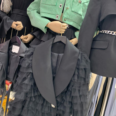Chaqueta Hada de Tul y Plumas Colores Lisos para Mujer - Image 4