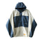 Chaqueta Hoodie Coreana con Bloques de Color - Estilo Moderno para Estudiantes