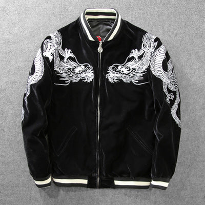 Chaqueta de Béisbol Bordada Heavy Industries Estilo Yokosuka para Hombre - Image 5