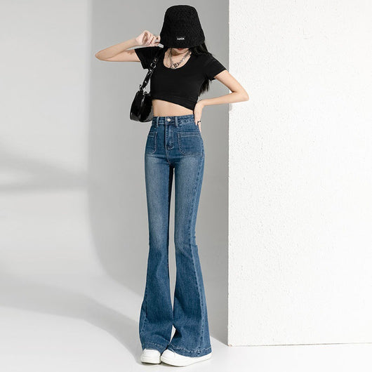 Jeans Acampanados Primavera Otoño Mujer Hot Girl - Image 3