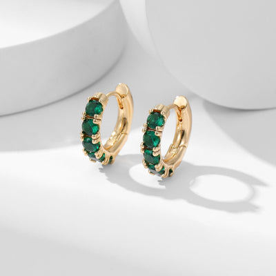 Aros con Incrustaciones de Cobre y Zirconia - Acabado Duradero - Image 3