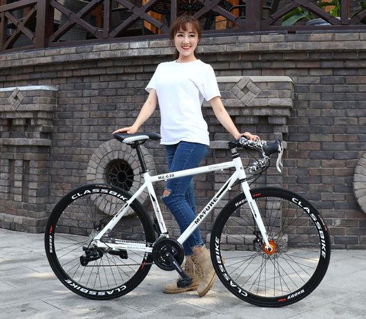 Bicicleta de Ruta Aluminio 21 Velocidades con Frenos de Disco Doble - Image 9