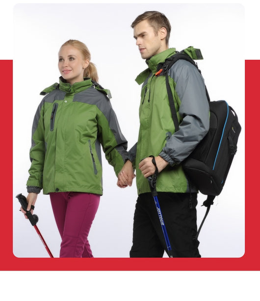 Chaqueta Impermeable Cortaviento Unisex para Aventuras al Aire Libre - Image 17