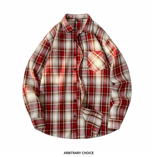 Camisa-Chaqueta Casual de Cuadros para Hombre - Image 20