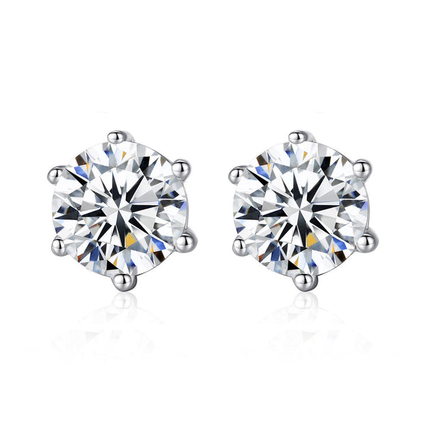 Aretes de Plata Esterlina con Circón Brillante