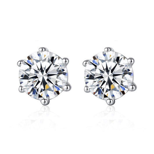 Aretes de Plata Esterlina con Circón Brillante