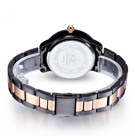 Reloj de Pulsera Shengke para Mujer - Cuarzo Lujo con Cristales - Image 3
