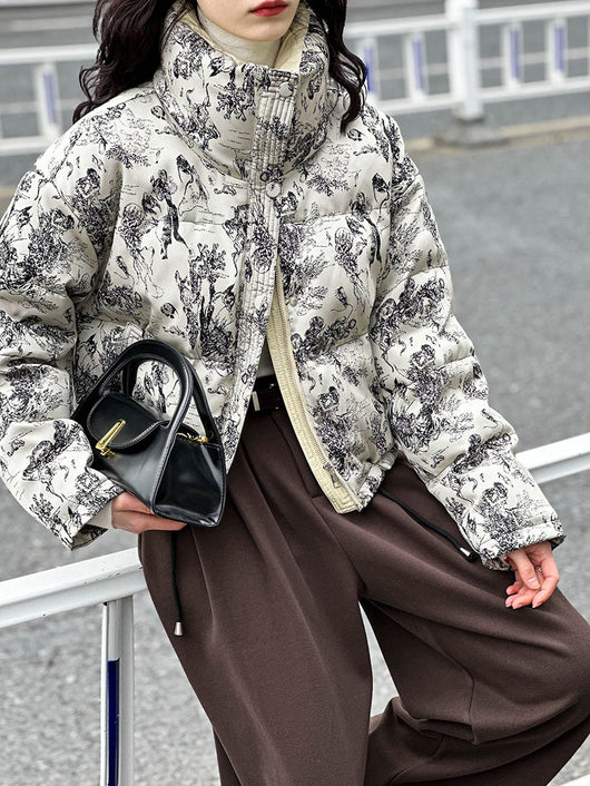 Abrigo Acolchado Suelto de Algodón para Mujer - Estilo Casual - Image 10