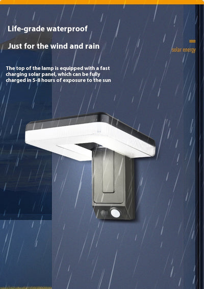 Lámpara Solar Inteligente Plegable para Muro Exterior con Sensor de Movimiento - Image 14