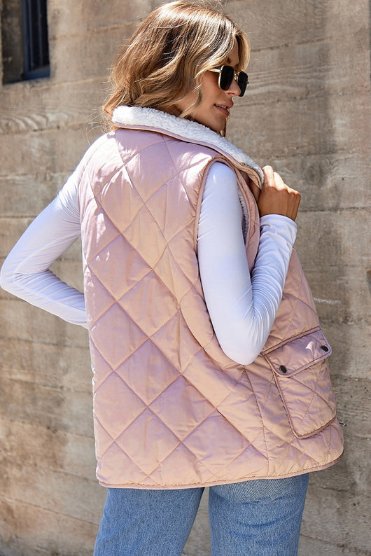Chaleco Térmico Reversible de Color Liso para Mujer - Image 28
