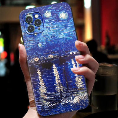 Funda 3D Cielo Estrellado de Van Gogh para Celular