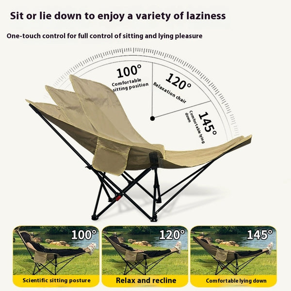 Silla de Camping Plegable Elevada - Cómoda y Portátil