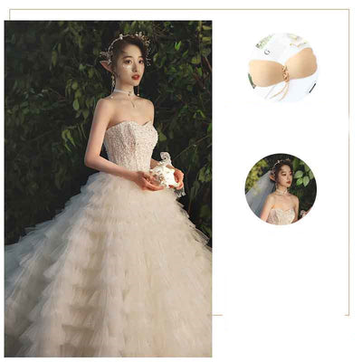 Vestido Elegante de Largo Trailing con Solapa Simple para Mujer - Image 7