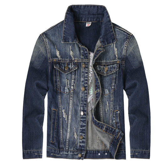 Jeans Slim Fit Rasgados con Bordados para Hombre