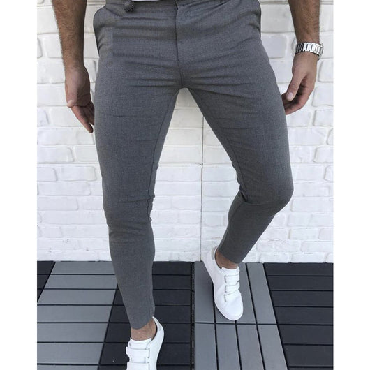 Pantalones Casuales de Color Liso - Image 2
