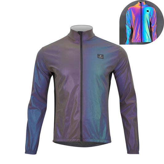 Chaqueta Reflectante Multicolor para Ciclismo Nocturno
