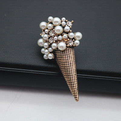 Broche de Helado con Cristales de Perla y Diamantes - Image 4