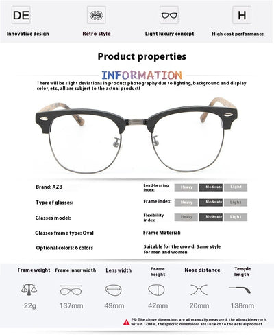 Lentes Marco Grande Efecto Madera - Image 10