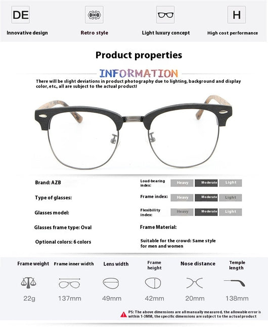 Lentes Marco Grande Efecto Madera - Image 10