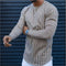 Playera Manga Larga Slim Fit a Rayas para Hombre