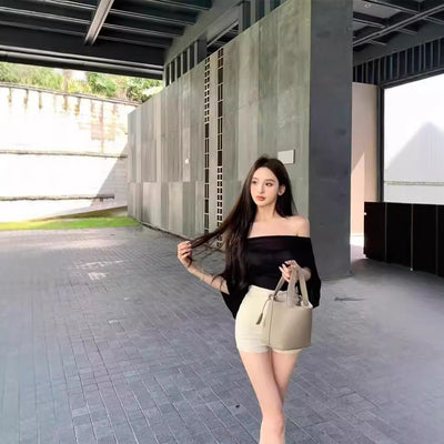 Blusa Escotada Azul para Mujer - Ajuste Ceñido Verano con Cintura Marcada - Image 4