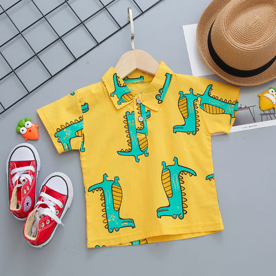 Camisa de Cuadros con Cuello Mao para Niño - Perfecta para el Verano - Image 7